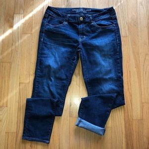 American Eagle Dark Wash Skinny Denim Jegging